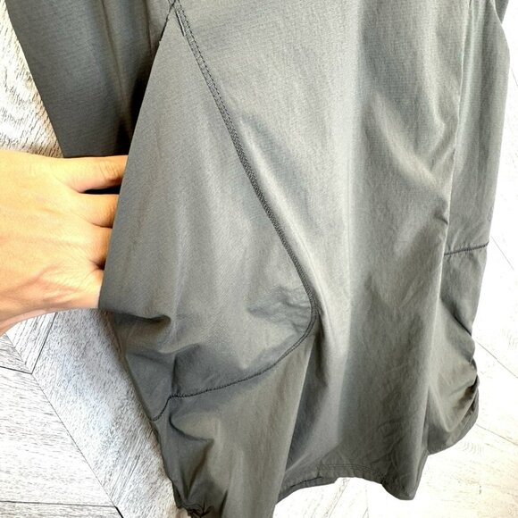 Indygena LIIKE Dress Womens Medium Gray V-Neck Sleeveless Pockets Nylon Stretch - Picture 5 of 5
